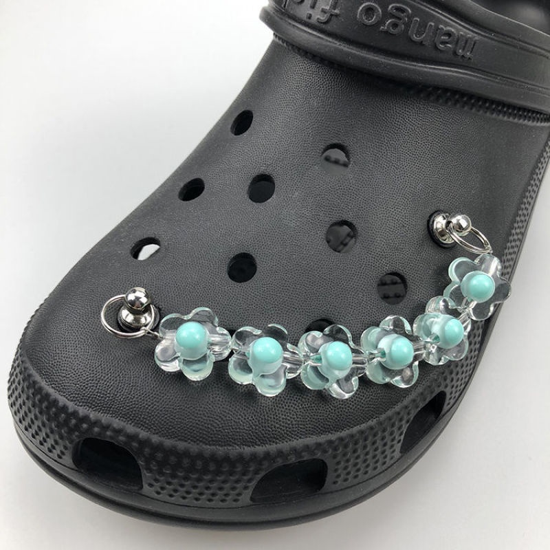 Phụ Kiện Trang Trí Giày Hình Trái Tim Đính Hạt Xinh Xắn