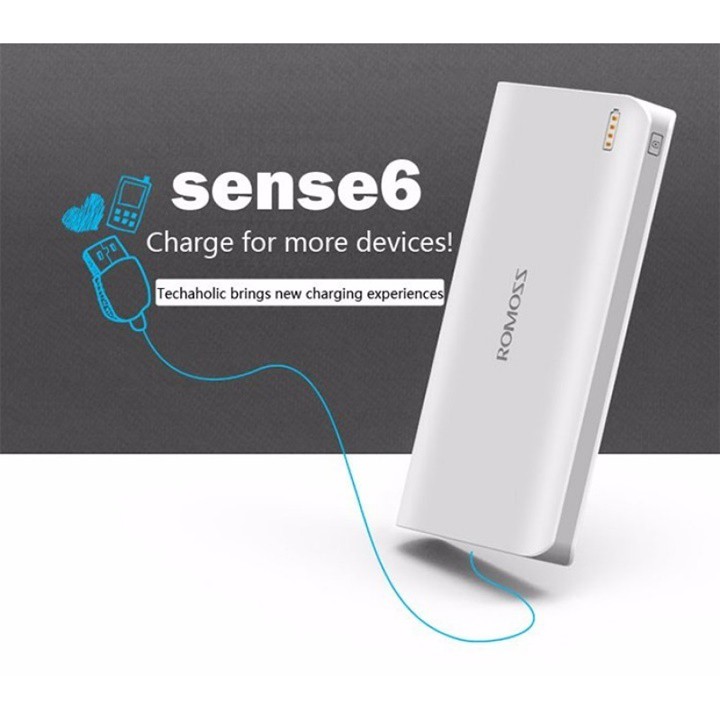 Pin Sạc dự phòng Romoss Sense 6 20.000 mAh