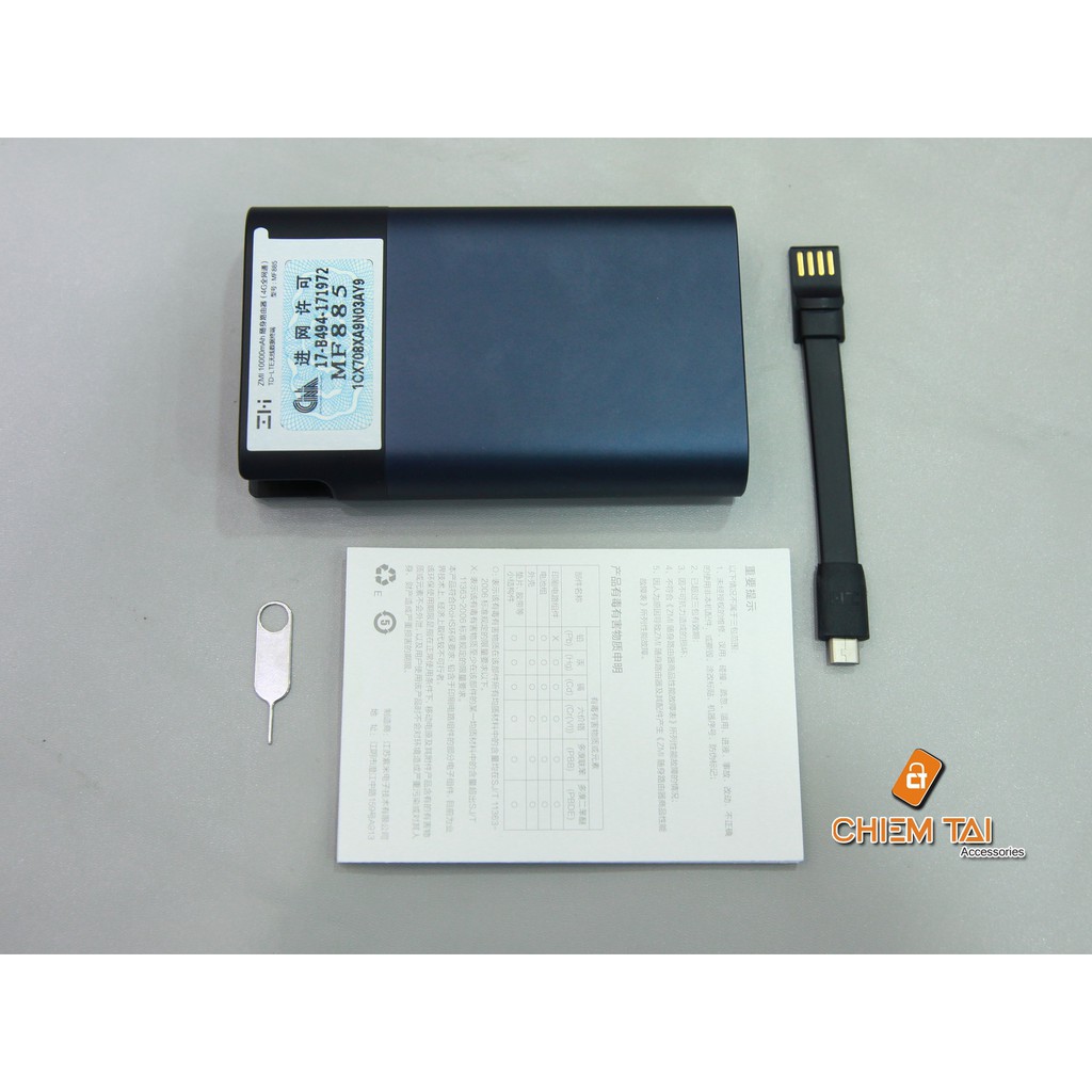 [Mã ELMSHX hoàn 8% xu đơn 500K] Bộ phát wifi di động từ sim 3G/ 4G kiêm sạc dự phòng ZMI MF885 | BigBuy360 - bigbuy360.vn