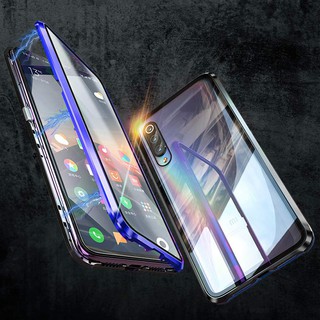 Ốp Lưng Kính Cường Lực 2 Mặt Có Nam Châm Cho Xiaomi Redmi Note 9 Pro Max 9s K30 Pro 10x
