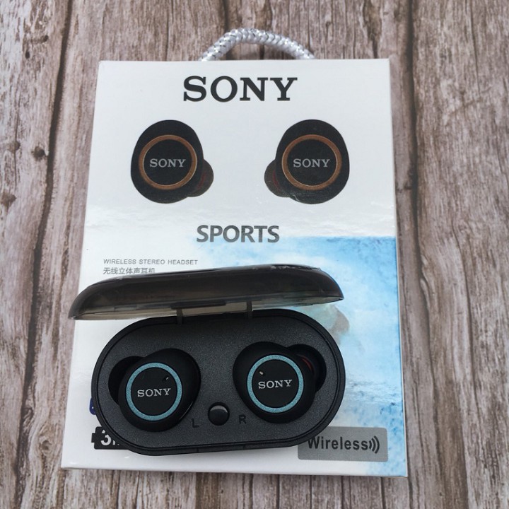 Tai Nghe Bluetooth Sony Sport TWS-D76 Rất Ấm Bluetooth 5.0- SuperBass- Hi-Res Audio (Nghe không hay hoàn tiền 100%)