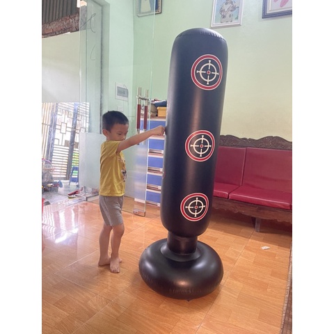 Trụ đấm boxing bơm hơi cao cấp tự đứng đế đổ nước cao cấp bảo hành 3 tháng