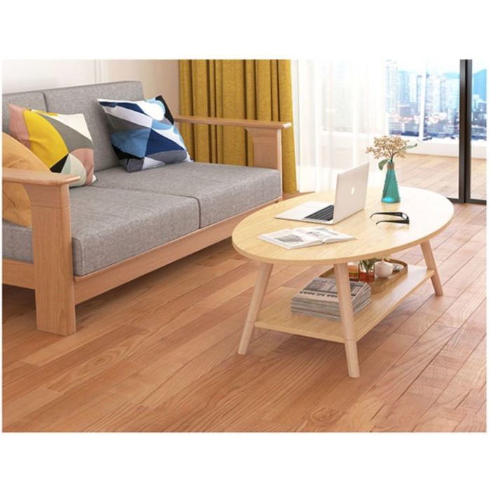 Bàn 2 tầng hình Elip phong cách Bắc Âu  cao cấp