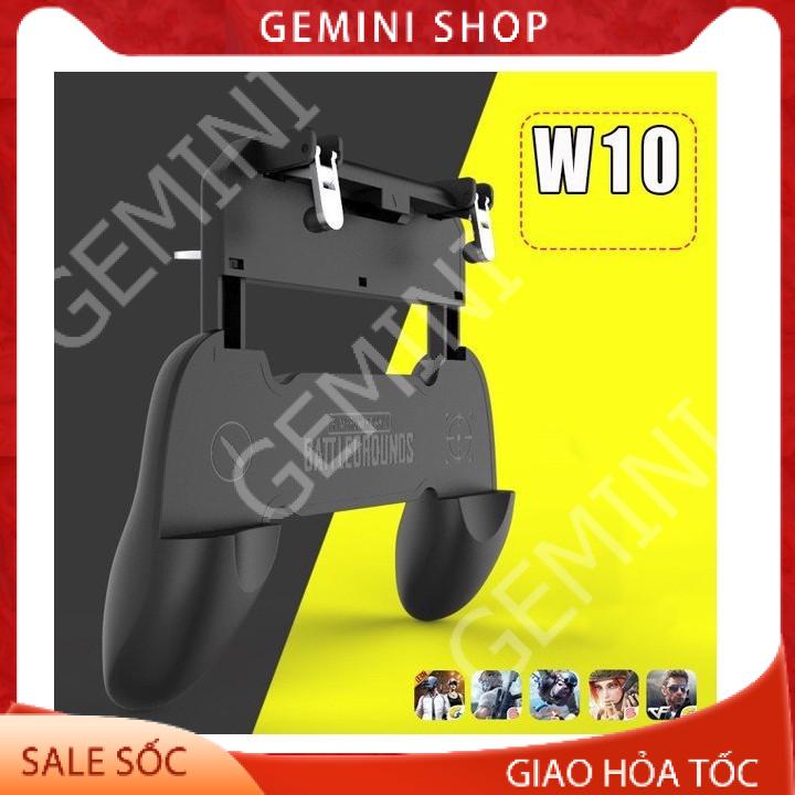 Tay Cầm Game W10 Có Nút Bắn Cho Điện Thoại Chơi Pubg, Ros, Free Fire Controller