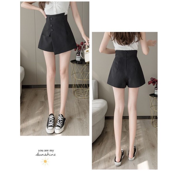 QUẦN GIẢ VÁY LỆCH TÀ 3 NÚT LT5