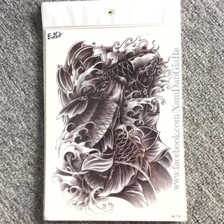 Hình Xăm Dán Cá Chép E267