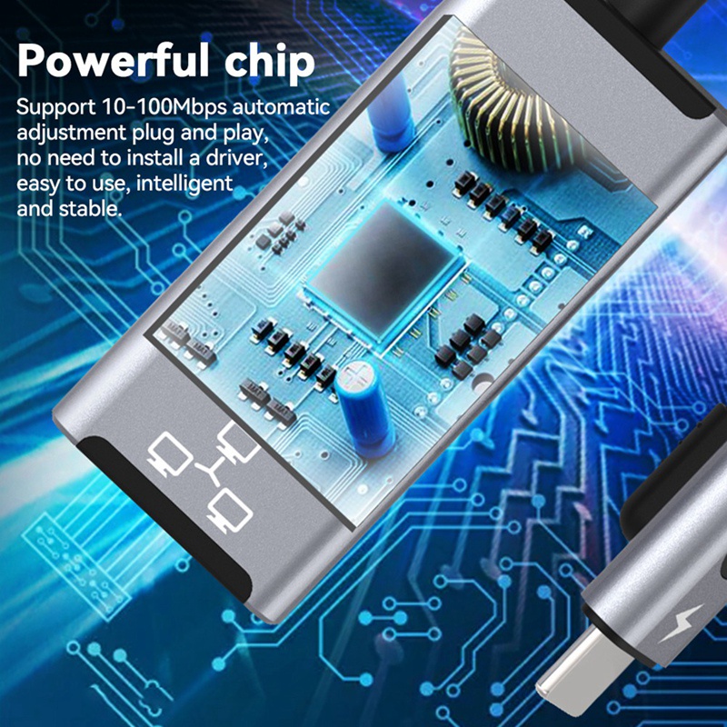 Adapter Chuyển Đổi 8-Pin Sang RJ45 PD20W 100Mbps Cho iPhone / iPad