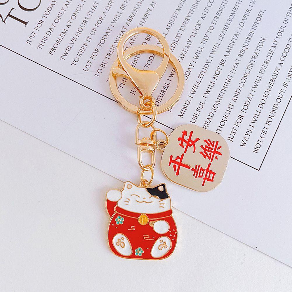 Móc Khóa Hình Chú Mèo May Mắn REBUY1 Dễ Thương