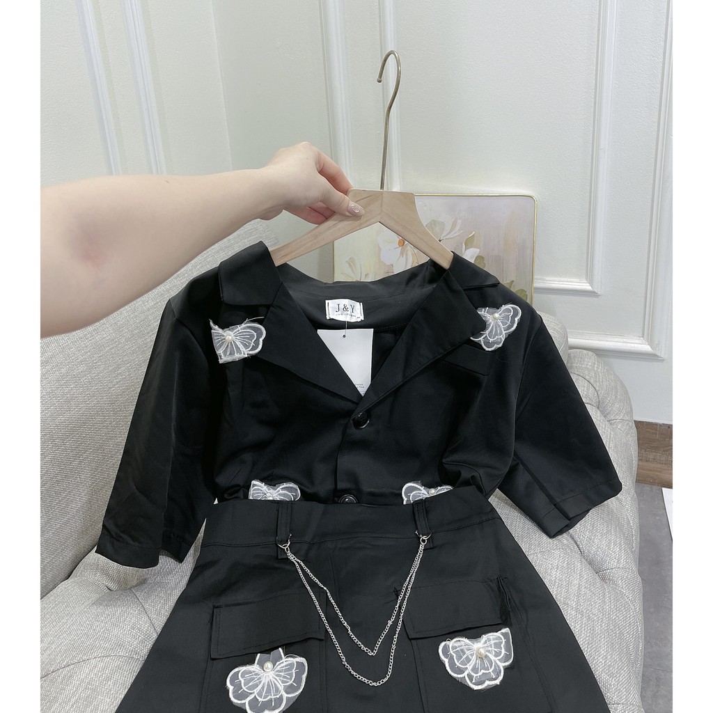 Set đồ nữ cá tính, set vest nữ, váy ngắn đi chơi sang chảnh mùa hè đẹp 8A00135 | BigBuy360 - bigbuy360.vn