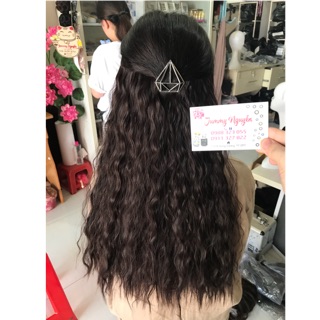 tóc kẹp xù mì siêu bồng đẹp