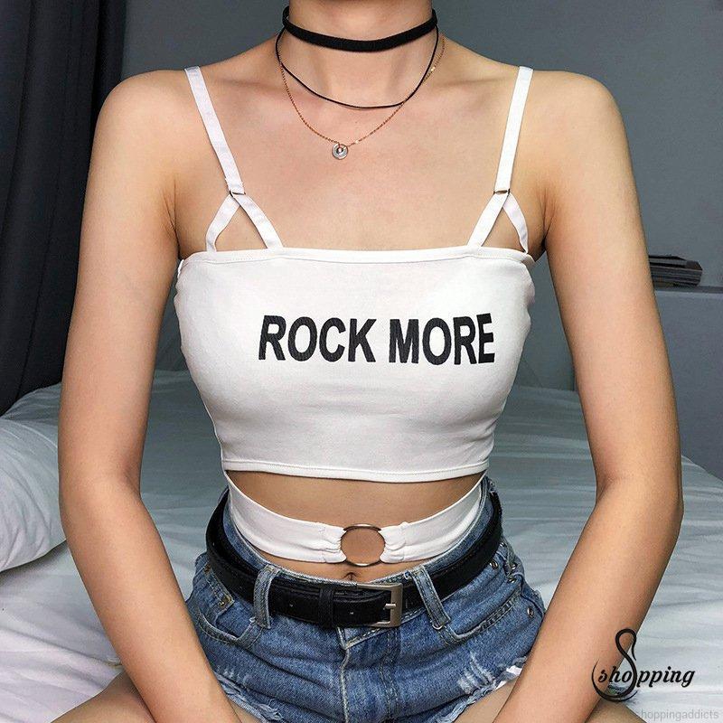 Áo lửng không tay in chữ phong cách Hàn Quốc thời trang cho nữ | BigBuy360 - bigbuy360.vn