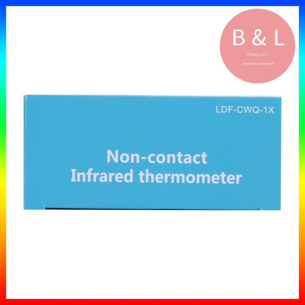 [Hàng mới về] Nhiệt kế hồng ngoại cầm tay không tiếp xúc với ba màu đèn nền tiện dụng