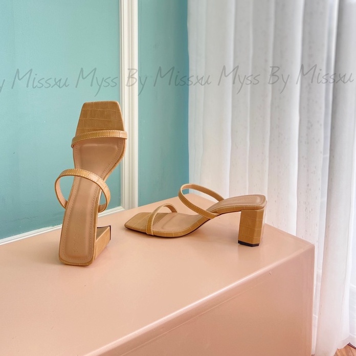 Giày guốc nữ dây mảnh ngang 5cm thời trang MYSS - CG123