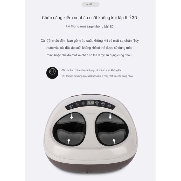 Máy massage chân Ohella