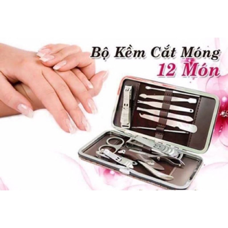 BỘ KỀM CẮT MÓNG TAY 12 MÓN TIỆN DỤNG