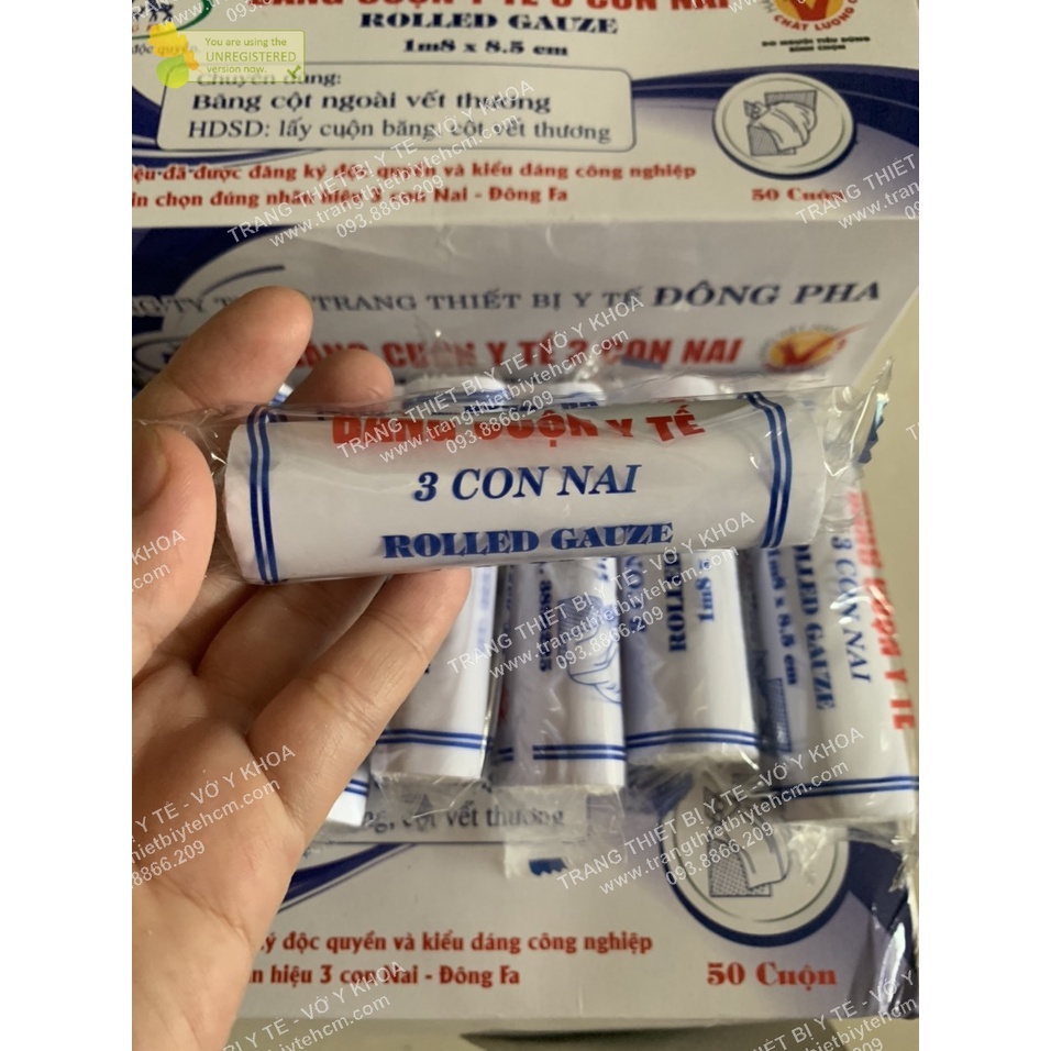 Băng cuộn y tế ĐÔNG PHA(loại lớn 1m8*8,5cm)