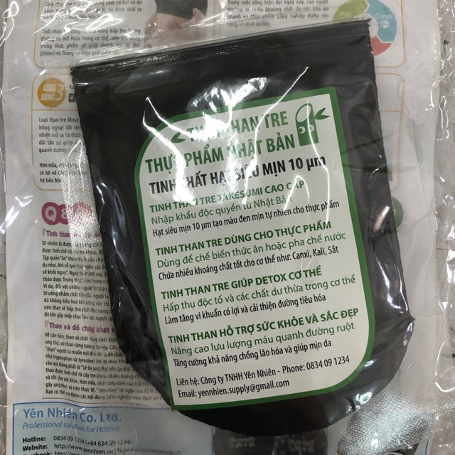 Tinh than tre thực phẩm Nhật Bản 10µm (Takesumi) 50 gram