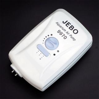 Máy oxy Jebo 9970 sạc pin 2 vòi cho hồ cá
