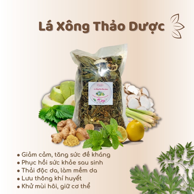 LÁ XÔNG - TẮM THẢO DƯỢC GIẢI CẢM, PHỤC HỒI CƠ THỂ, TĂNG SỨC ĐỀ KHÁNG