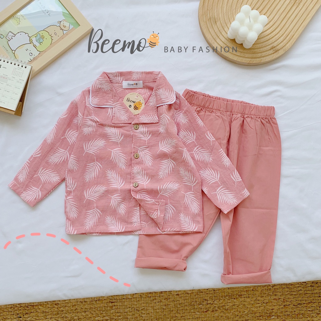 Set trang phục cho bé trai/ bé gái pijama lá Beemo 20BL