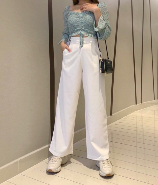 QUẦN ỐNG RỘNG LƯNG CAO CÓ SIZE ĐẠI