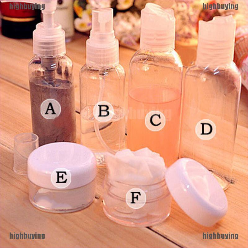 [Hàng mới về] Set 6 bình xịt bằng nhựa chiết nước hoa tiện lợi khi đi du lịch