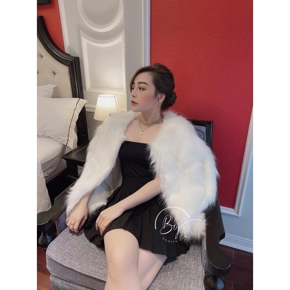 Maihuong ⚡️ÁO CHOÀNG LÔNG 2 MÀU TRẮNG GHI NỮ