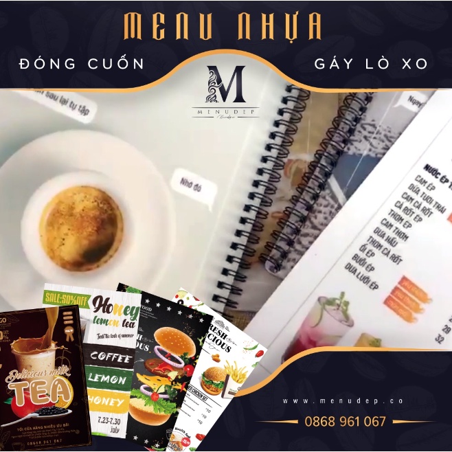 IN MENU NHỰA GIÁ RẺ, MENU CHỐNG NƯỚC