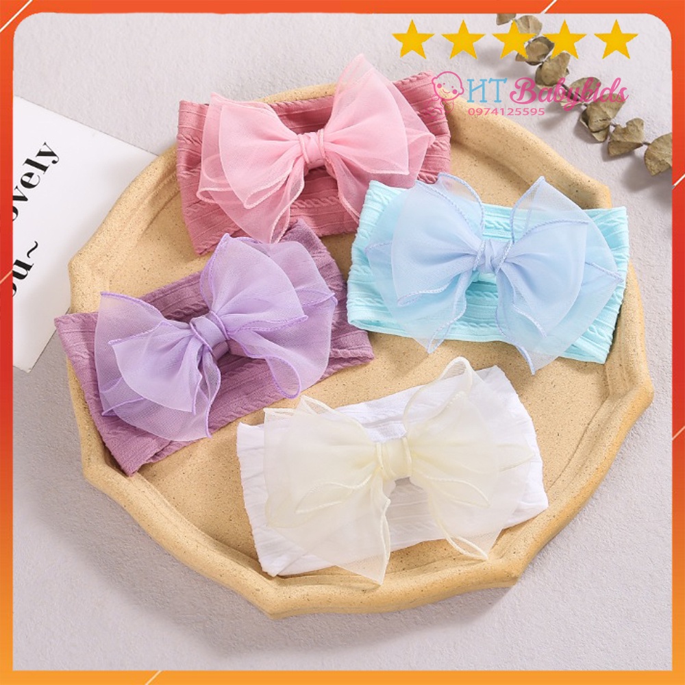 Băng đô cho bé - Turban Nơ xinh dành cho bé gái