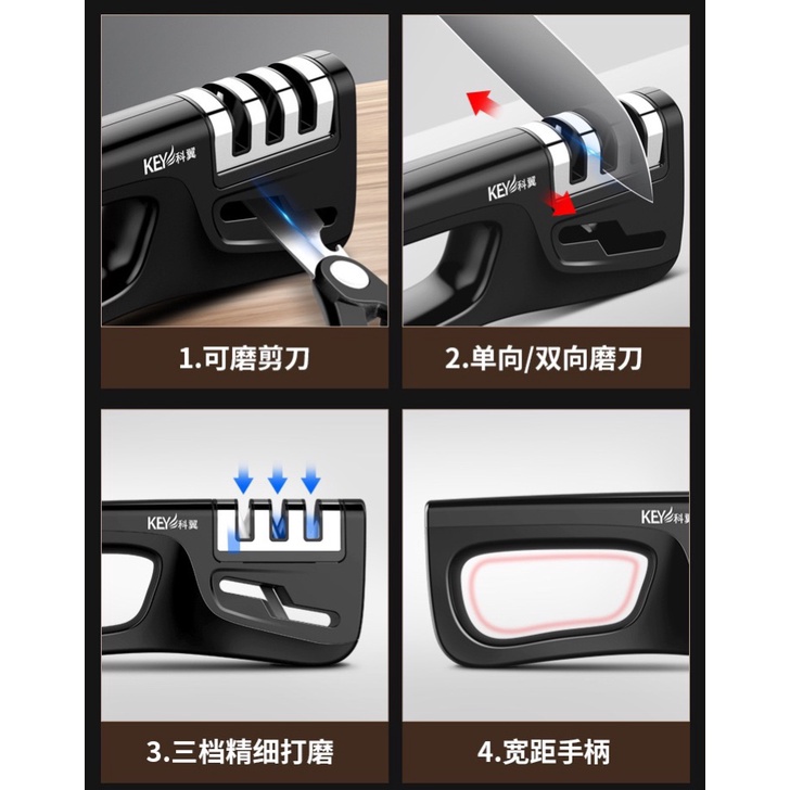 DỤNG CỤ MÀI DAO KÉO 3 KHE KT 19*7*4CM