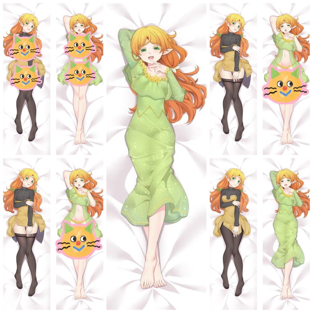 Vỏ Gối In Hoạt Hình isekai Meikyu de harem wo Dakim Sakura waifu Ôm Dáng Thời Trang