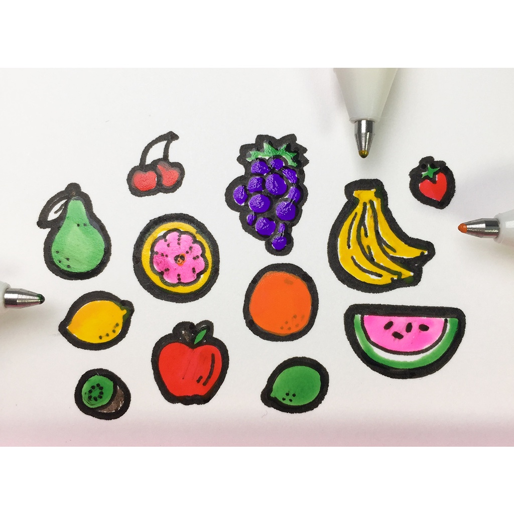 Bút bi Gel mực nổi 3D, bóng sáng để vẽ trang trí Sakura Gelly Roll Glaze - Ngòi 0.6mm