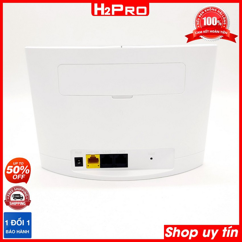 Bộ phát wifi 4G LTE CPE H2Pro 300Mbps hỗ trợ 3 cổng LAN, bộ phát wifi 4g tốt nhất hiện nay