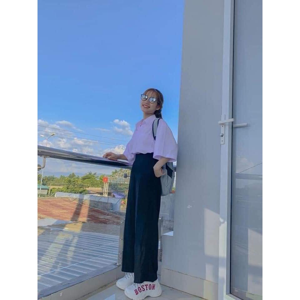 [ẢNH THẬT Áo Sơ Mi Trắng - Tay Lỡ Tay Dài | BigBuy360 - bigbuy360.vn