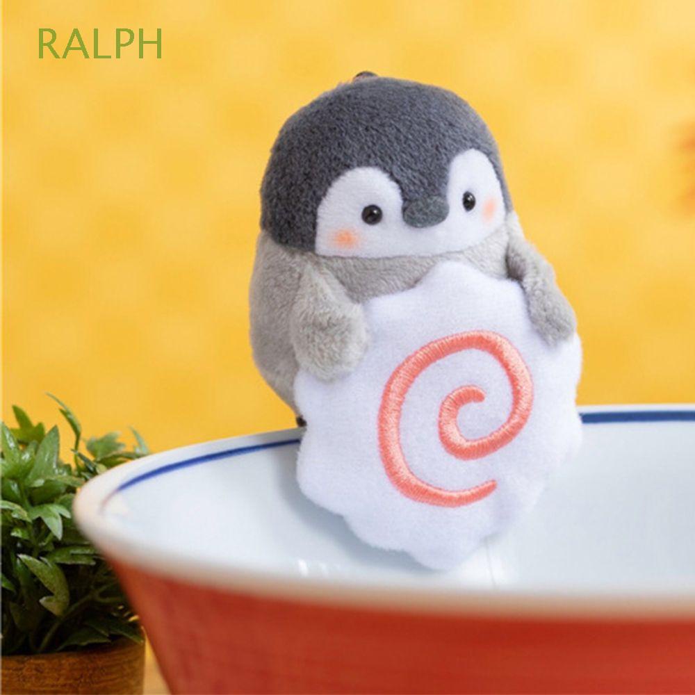 Móc Khóa Hình Chim Cánh Cụt / Cá Koi / Dâu Tây Nhồi Bông Đáng Yêu Giá Đỡ