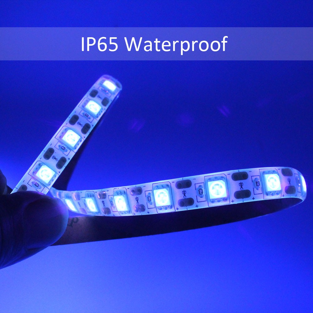 Đèn led Dây 5v ultraviolet 395-405nm 5050 smd ip20 ip65 Chống Thấm Nước Với Công Tắc 304 Màu Dạ Quang Tiện Dụng
