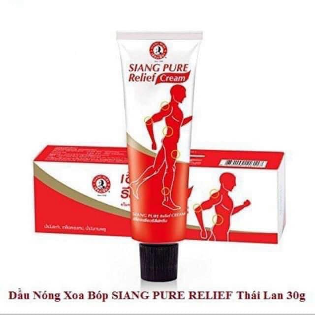 Gel Nóng Xoa Bóp Siang Pure Relief Thailand(30g)