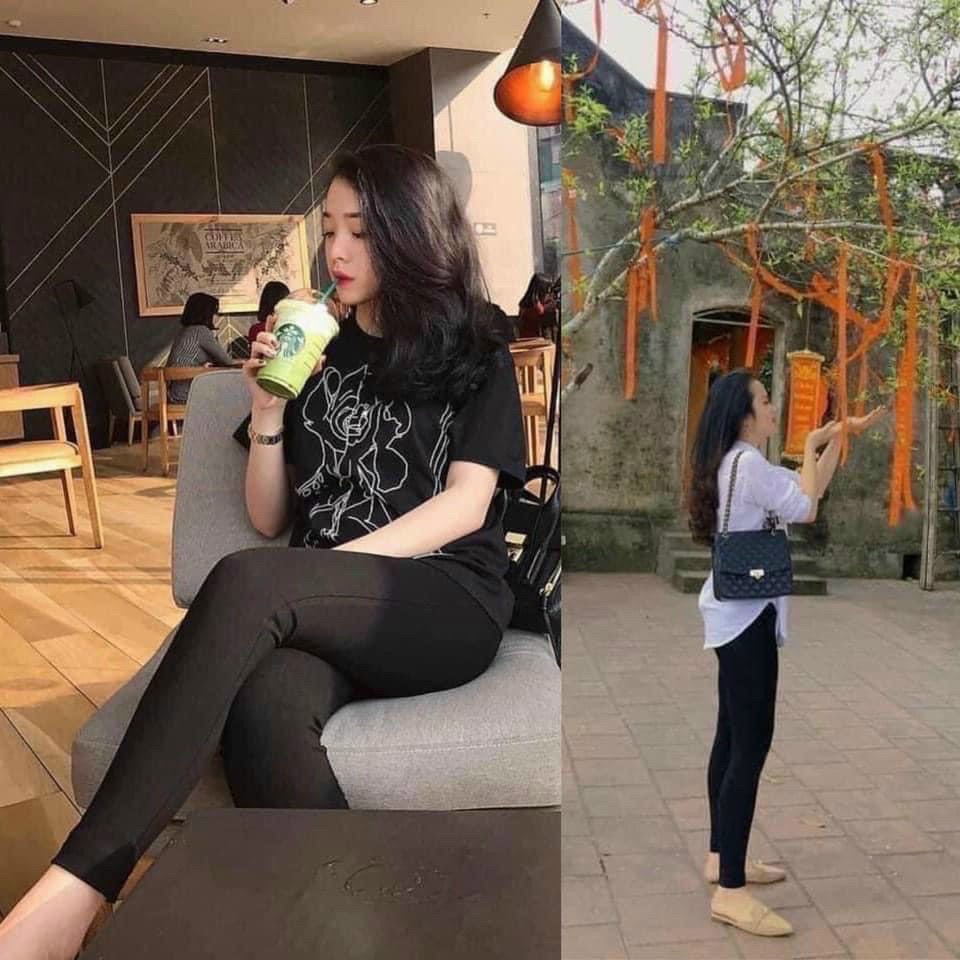 Quần Legging Nữ ZR Kiểu Dáng Basic Vải Co giãn 4 chiều Hàng VNXK