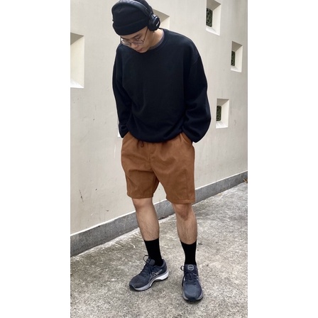 AGOB - QUẦN SHORT KAKI OVERSIZE