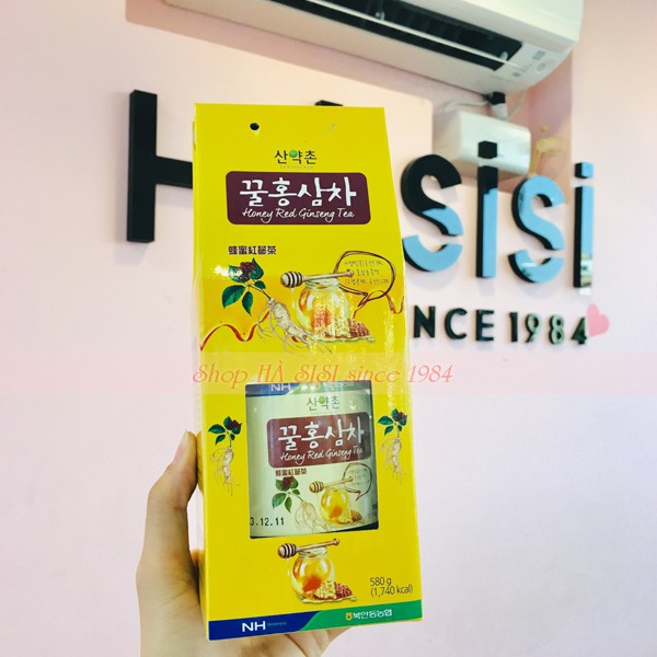 Trà Hồng Sâm Mật Ong Hàn Quốc ANDONGMA - Sanyakchon honey Red Ginseng Tea 580g