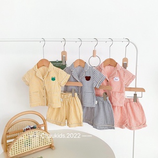 Bộ pijama kẻ caro cho bé