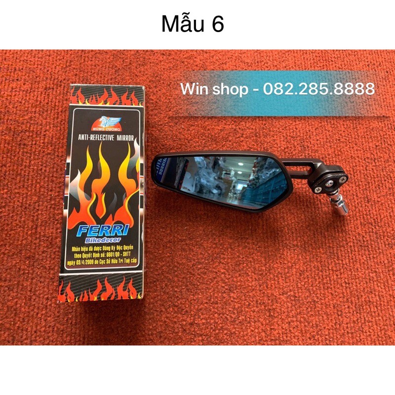 Gương xe máy Hùng Cường, nhiều kiểu dáng, phù hợp với mọi dòng xe