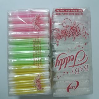 Bông tăm bịch 12 gói đầu bông nhỏ