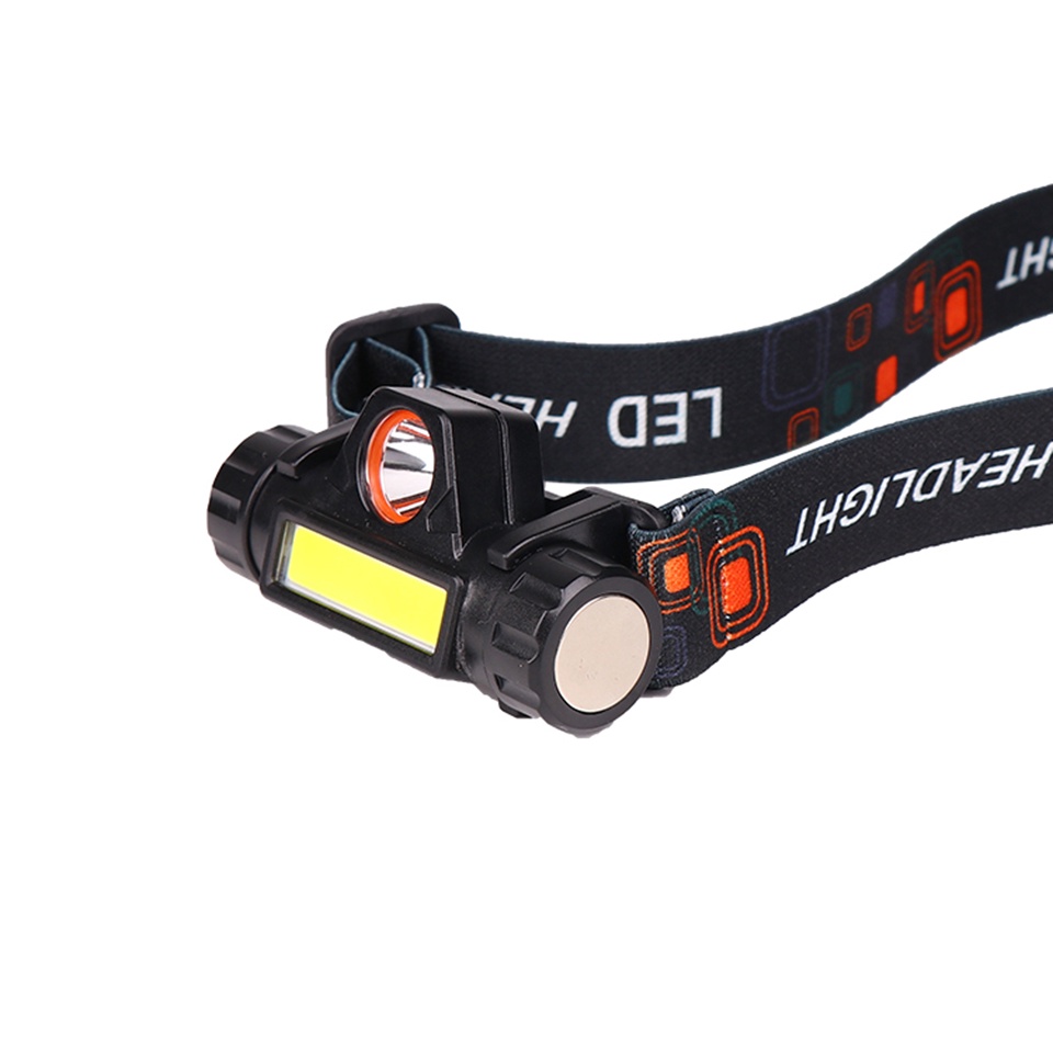 Đèn Pin Đội Đầu Siêu Sáng Nhỏ Gọn Dùng Đi Đêm, Dã Ngoại, Câu Cá Du Lịch Tiện Ích