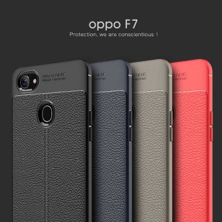 Ốp lưng oppo f7/ oppo f9 / oppo f11 auto focus vân da cao cấp