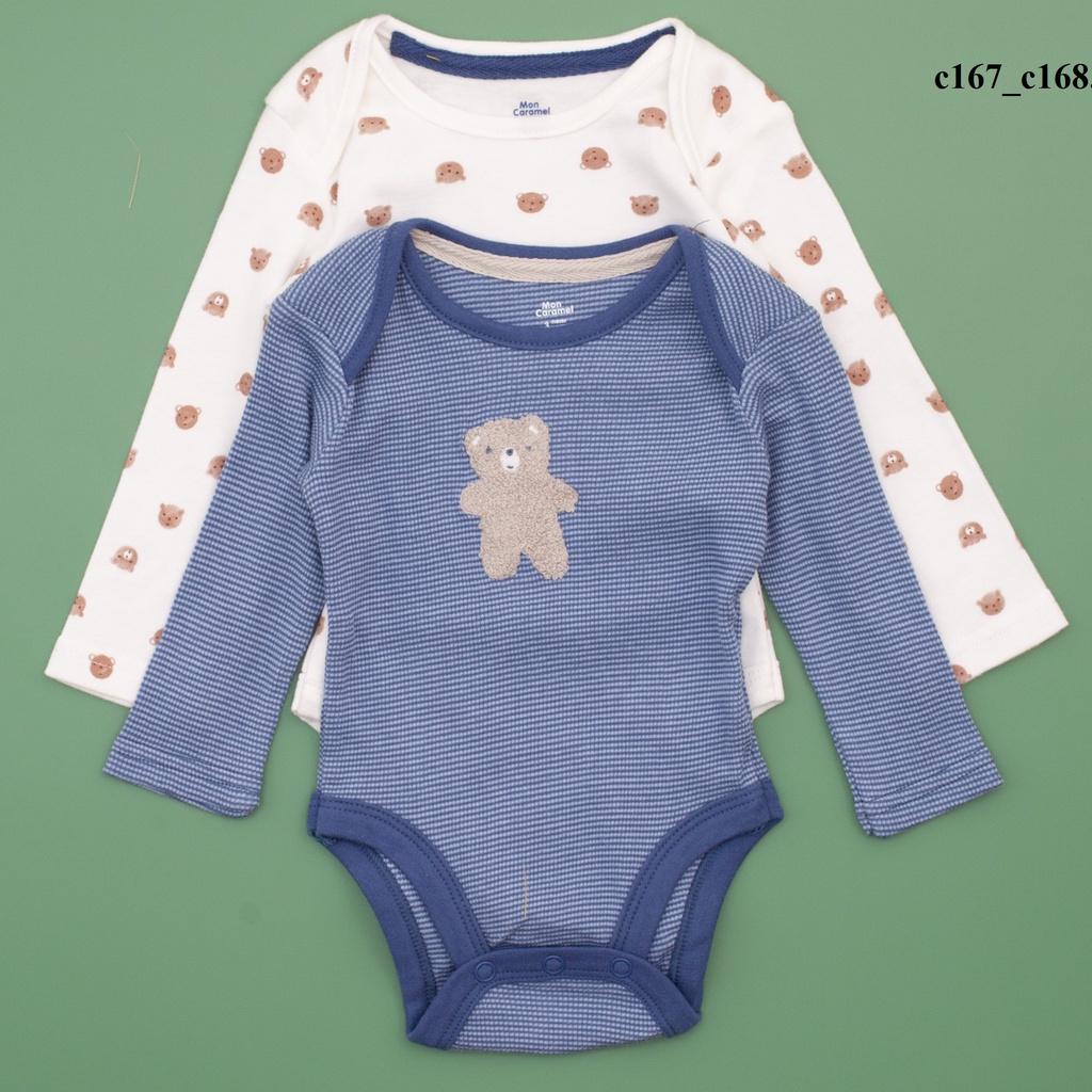 Body chip dài tay cotton mềm mại màu sắc nhẹ nhàng dễ mặc thời trang trẻ em COLORISTA