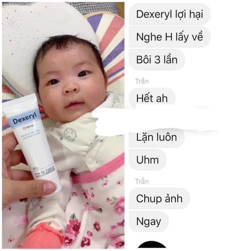 Kem dưỡng da nẻ, chàm và giữ ẩm Dexeryl cho cả trẻ em và người lớn chính hãng Pháp 50g - The Caring Cube