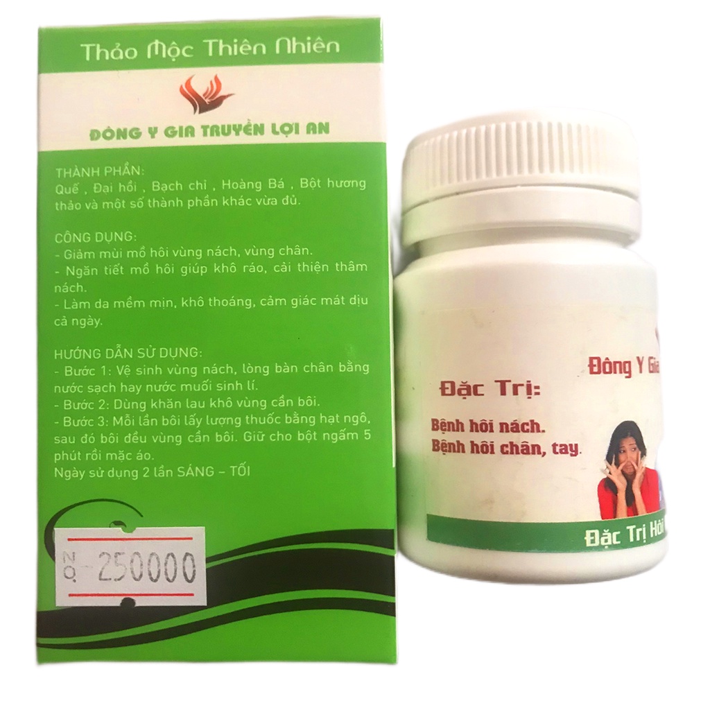 Thảo dược hôi nách hôi chân Lợi An giải pháp giúp đánh bay mùi hôi cơ thể