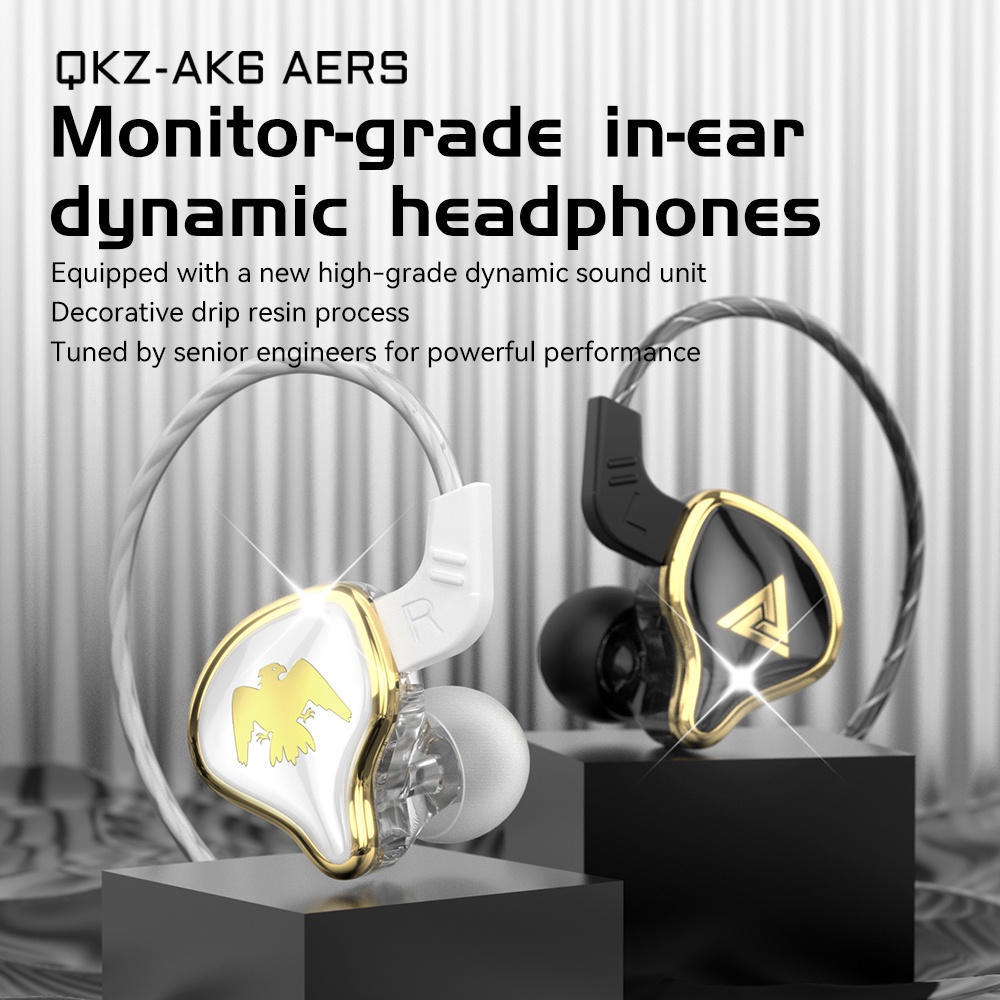 Tai nghe Qkz AK6-Ares siêu trầm âm 3.5mm có micro