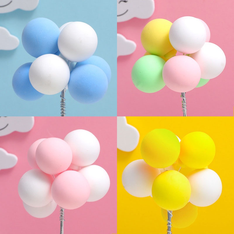 Set 8 Que Cắm Trang Trí Bánh Cupcake Nhiều Màu Sắc